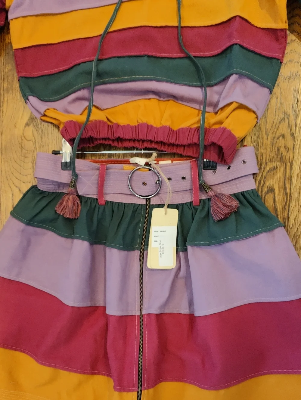 Anthropologie Let Me Be Shirt And Skirt Set S